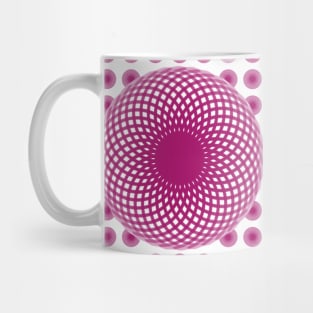 Pink Sphere Pattern Mug